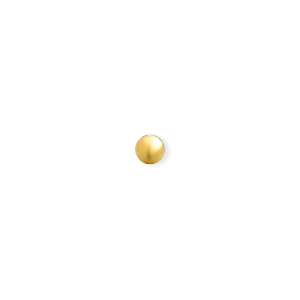 14KT Gold Plated Sterling Silver Ball Stud