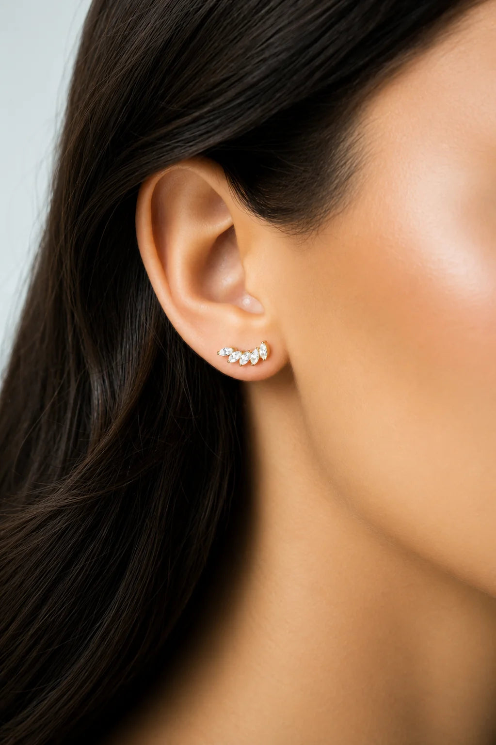 Marquise Cluster Flat Back Top
