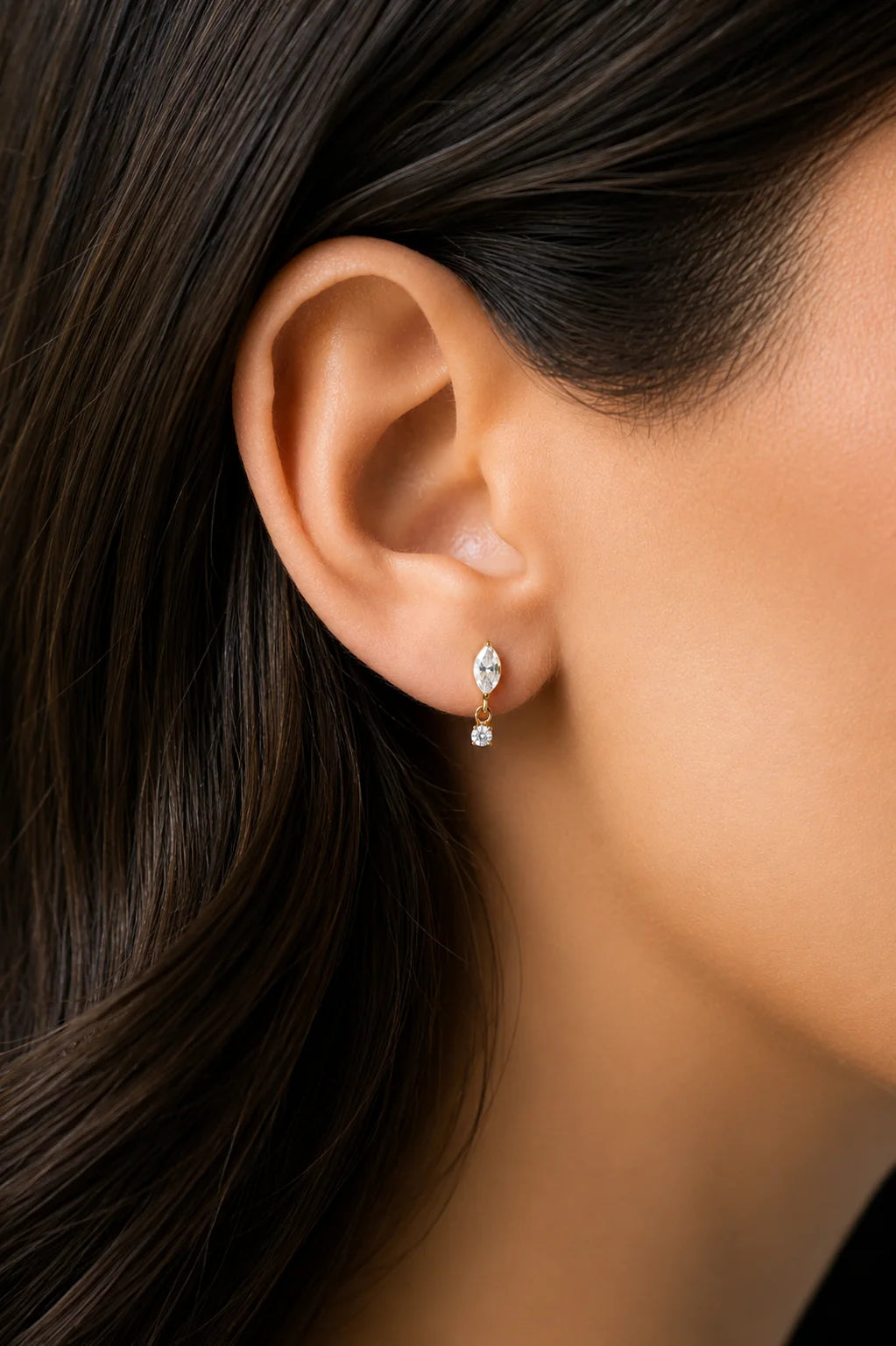 Marquise Dangle Flat Back Top