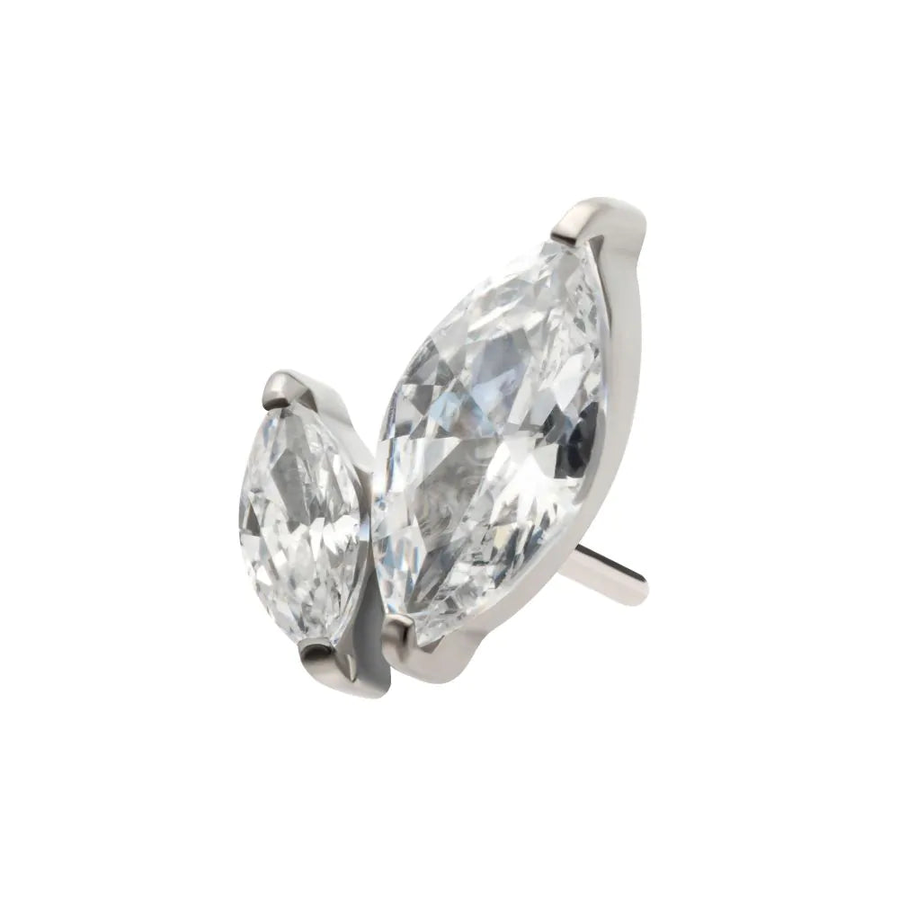 Duo Marquise Flat Back Top