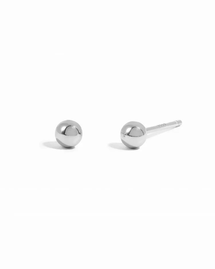 14KT Gold Plated Sterling Silver Ball Stud